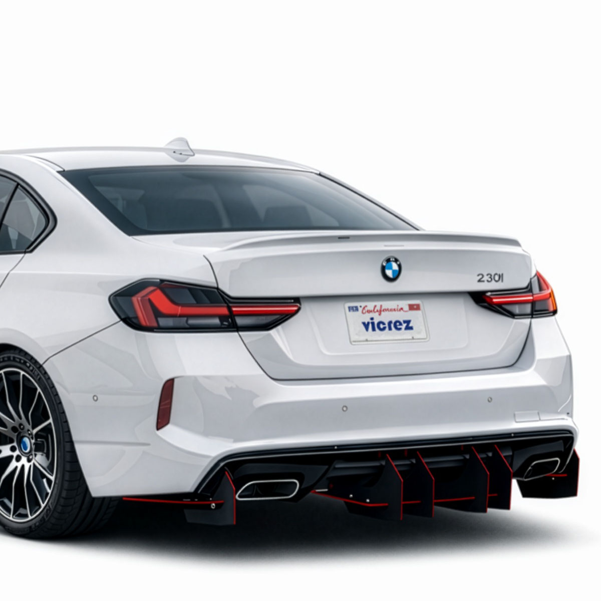 Vicrez Centa VR2 Rear Diffuser vz103876 | BMW 2-Series 2022-2026