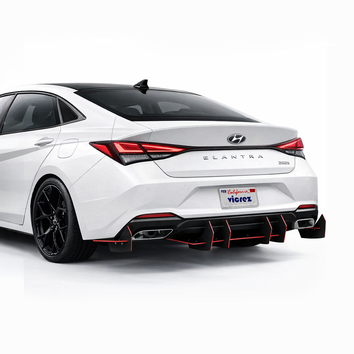 Vicrez Centa VR2 Rear Diffuser vz104055 | Hyundai Elantra 2020