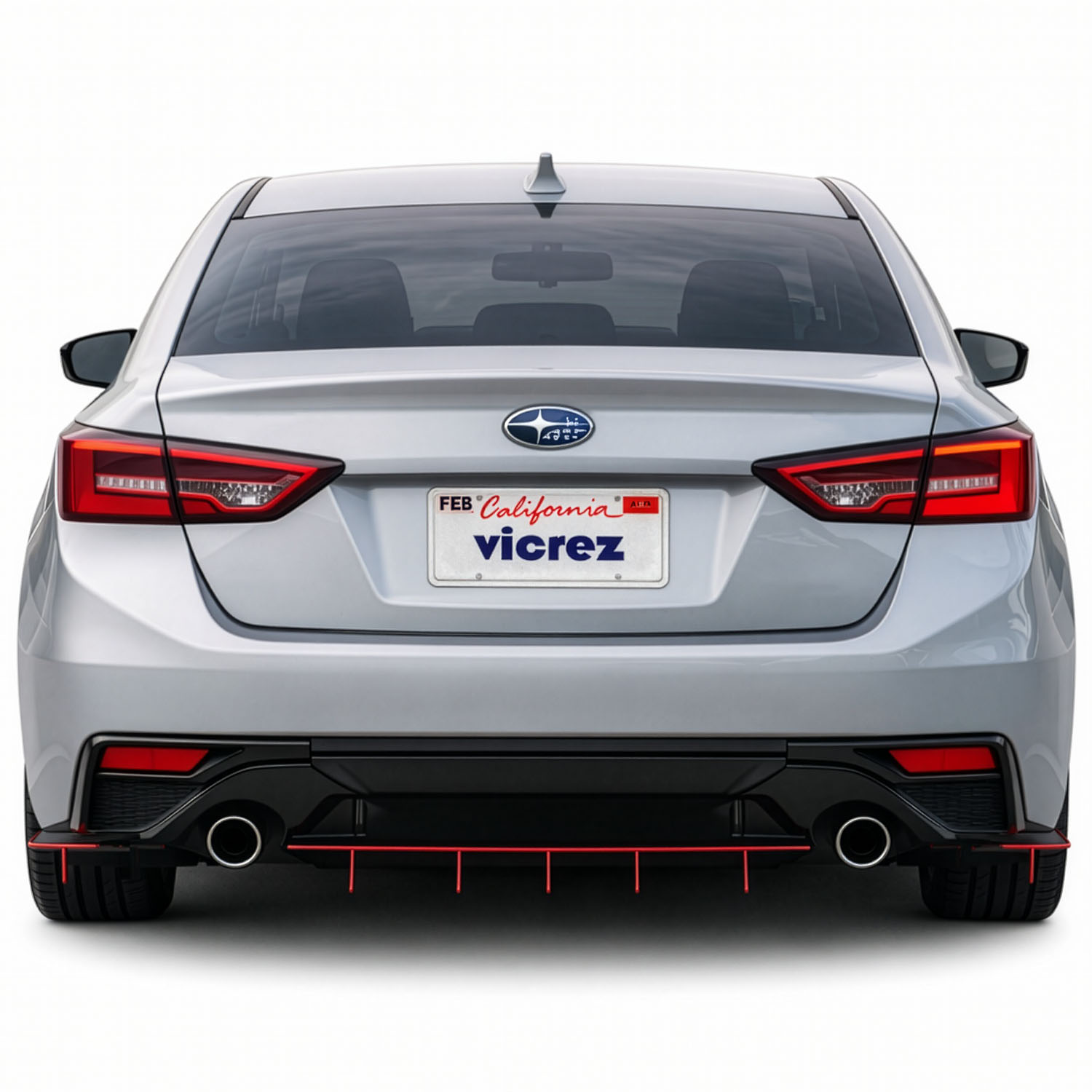 Vicrez Zonari VR5 Rear Diffuser vz104266 | Subaru Impreza 2020