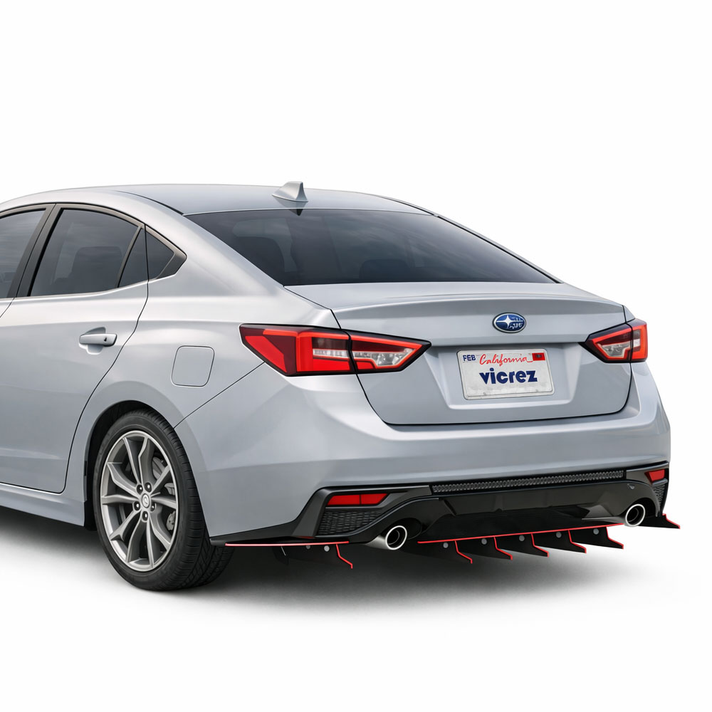 Vicrez Zonari VR5 Rear Diffuser vz104266 | Subaru Impreza 2020