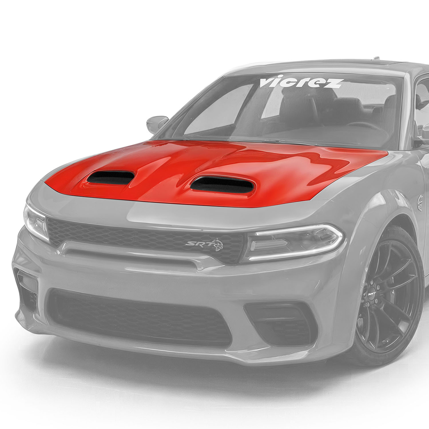 Vicrez Hood Redeye V2 Style W/ Air Vent Scoop vz112488 | Dodge