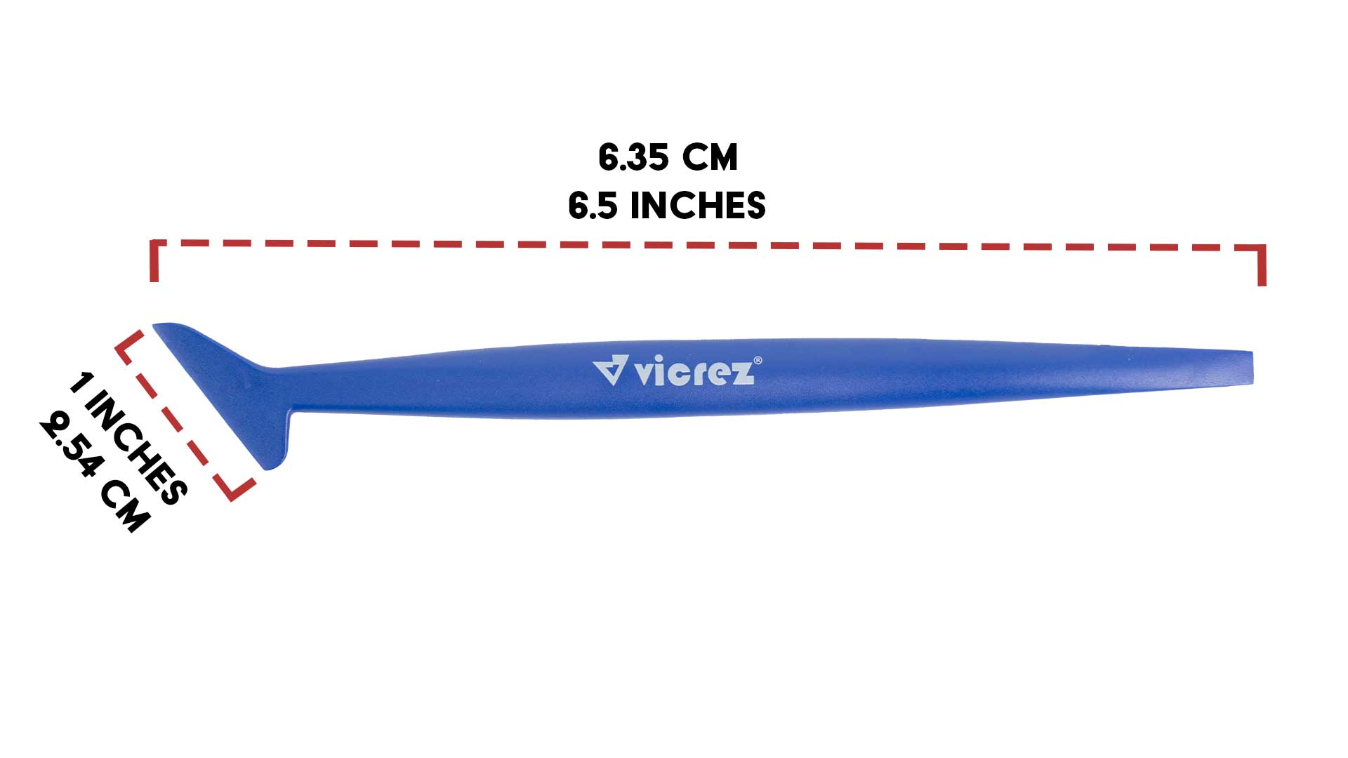 Vicrez Vinyl Flexible Micro Squeegee Curve Slot Tint Tool vzt155