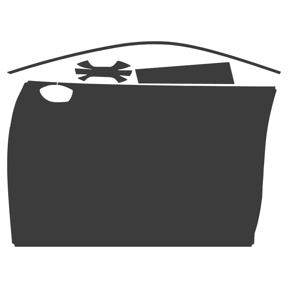 Vicrez Paint Protection PPF Pre-Cut Door, Full Front Driver vpp52919 ...