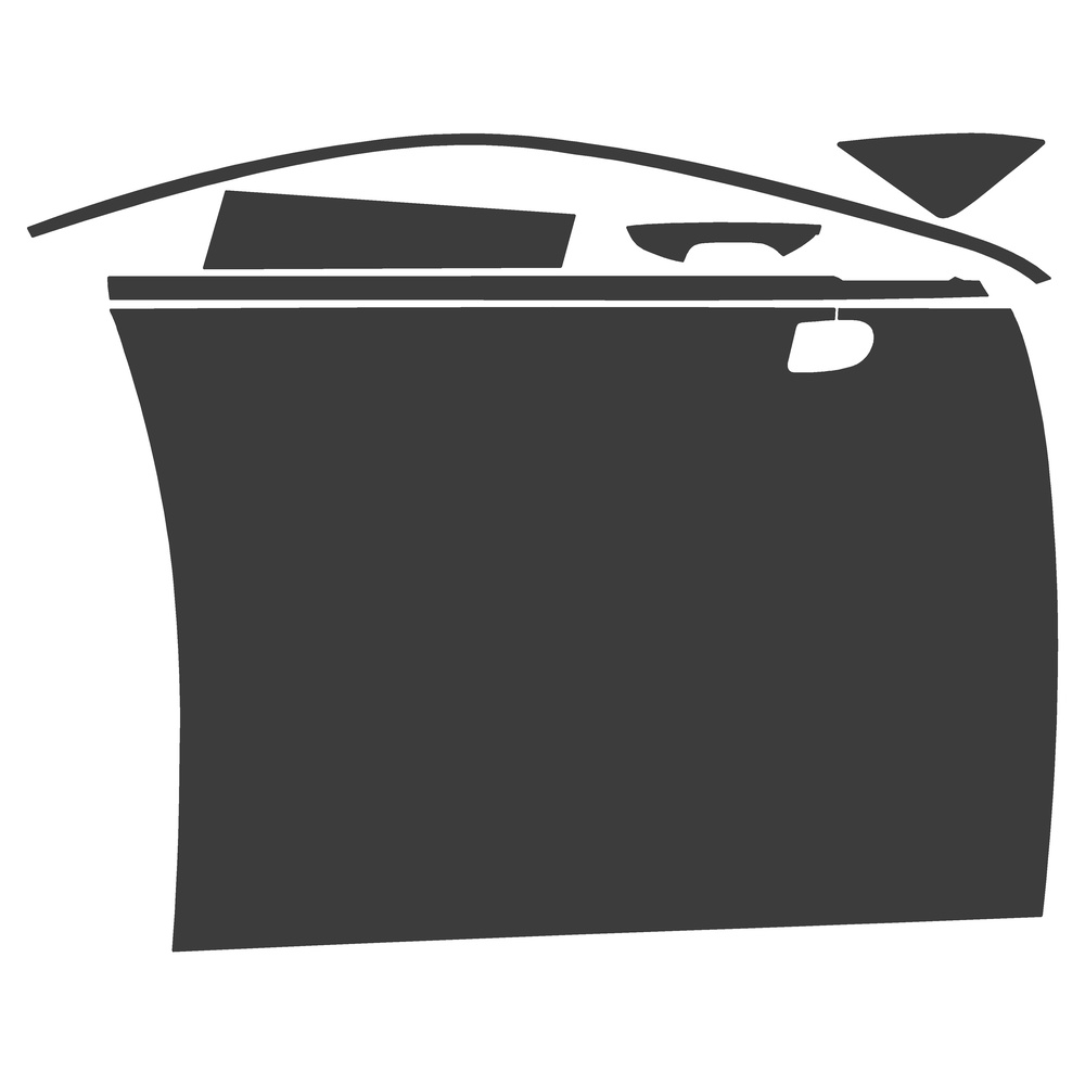 Vicrez Paint Protection PPF Pre-Cut Door, Full Front Passenger vpp52215 ...