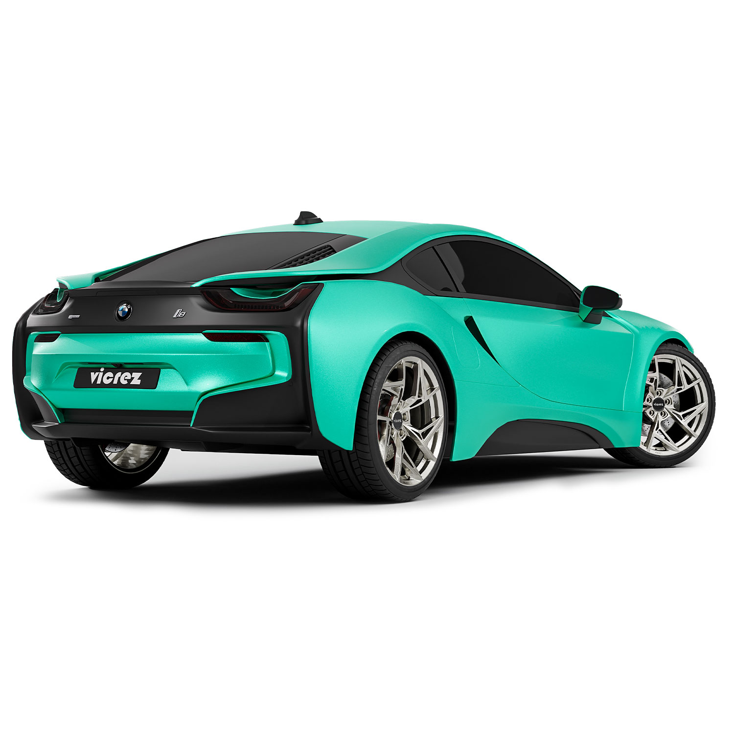 Vicrez Vinyl Car Wrap Film vzv10145 Satin Metallic Tiffany Green