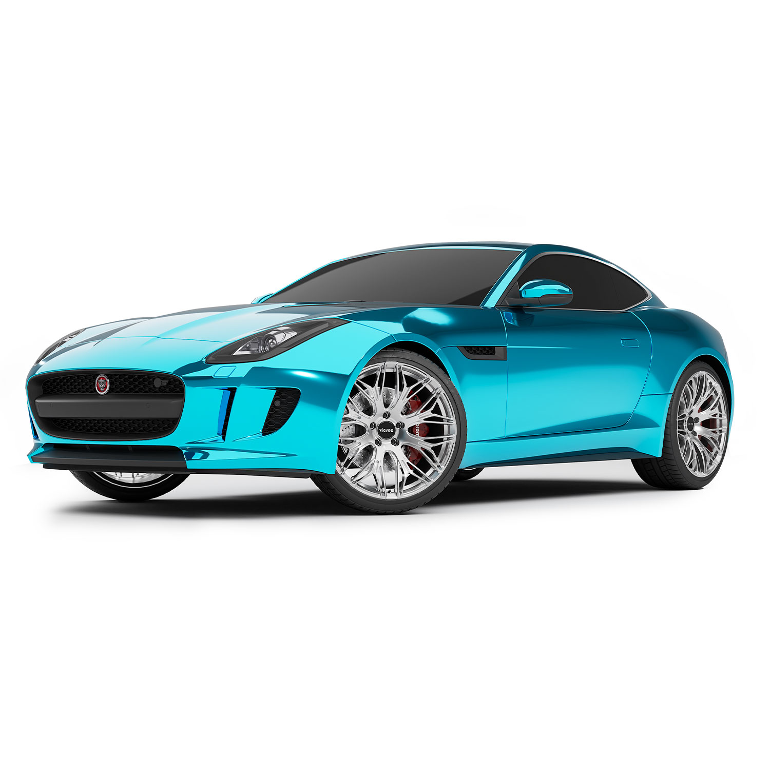 Vicrez Vinyl Car Wrap Film vzv10161 Chrome Sky Blue Specular 5ft x