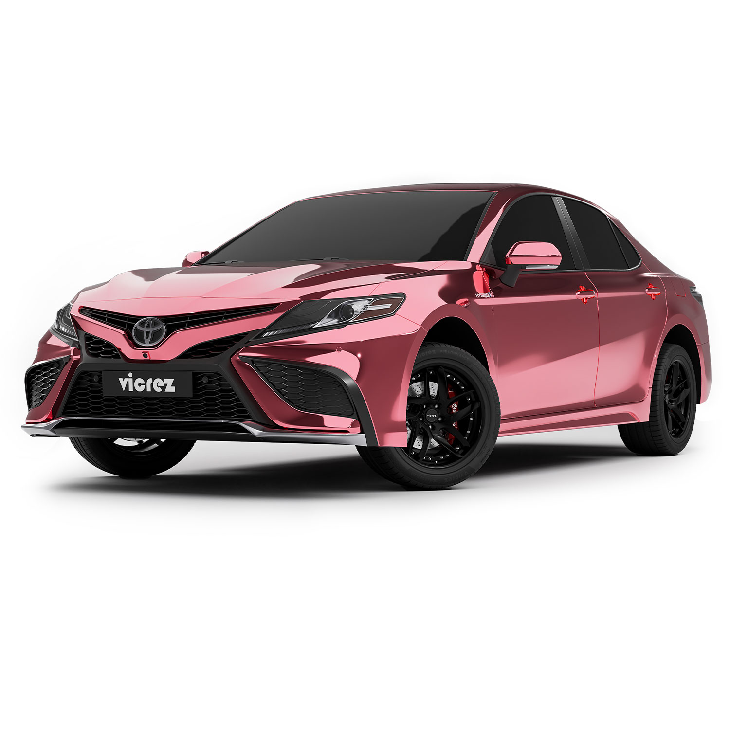 Vicrez Vinyl Car Wrap Film vzv10164 Chrome Pink Specular 5ft x