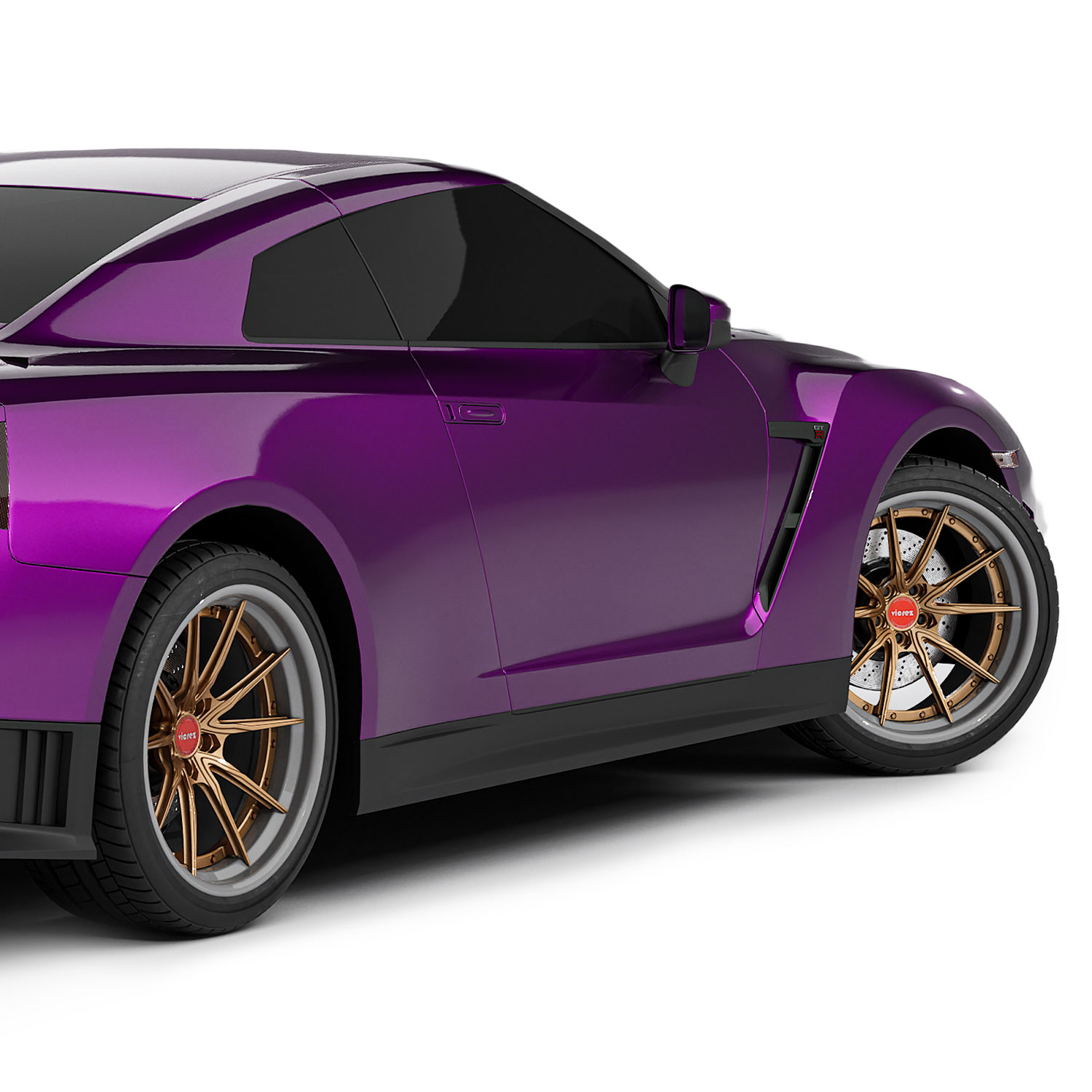 Vicrez Vinyl Car Wrap Film vzv10262 Metallic Gloss Purple 5ft x