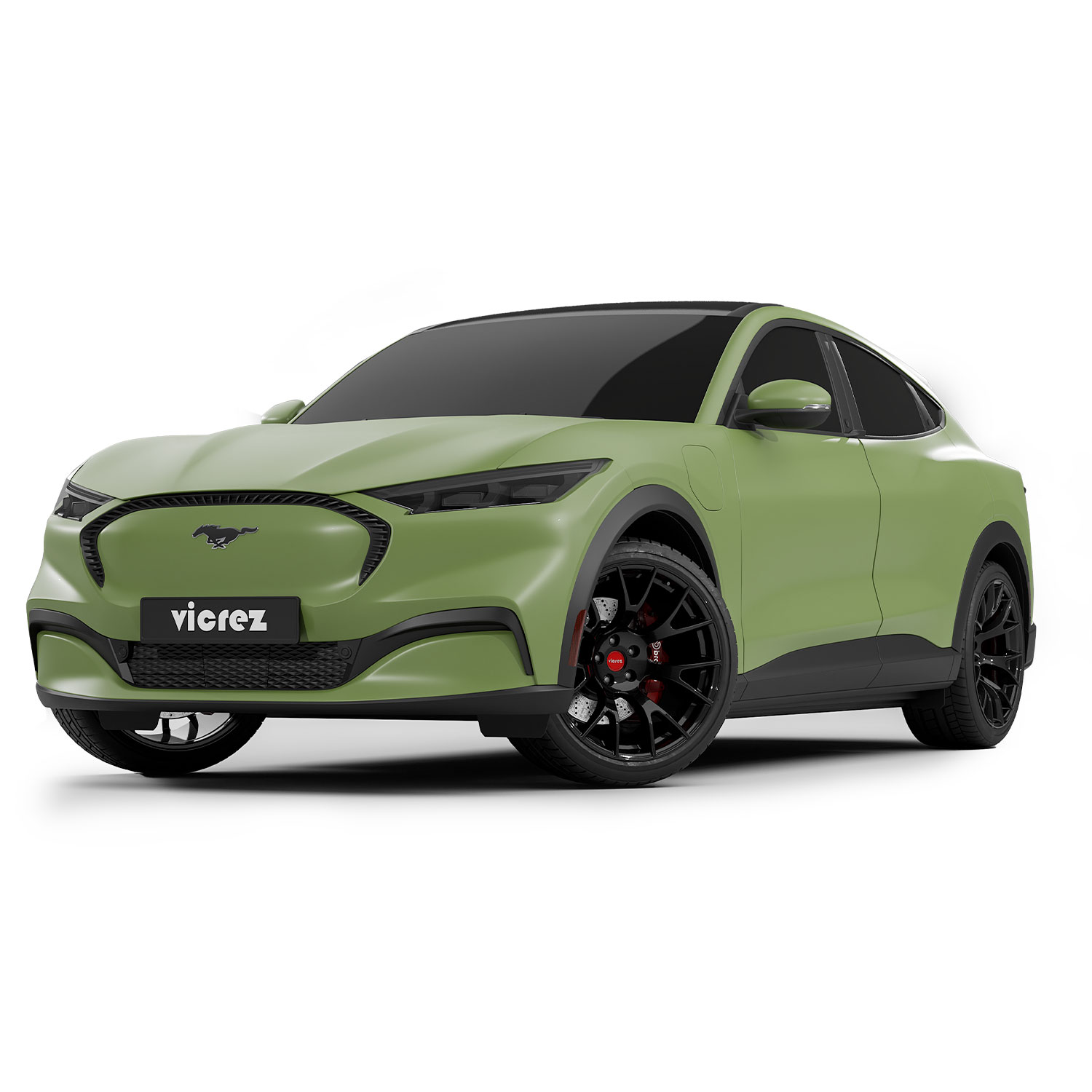 Vicrez Vinyl Car Wrap Film vzv10472 Satin Khaki Green 5ft x 60ft
