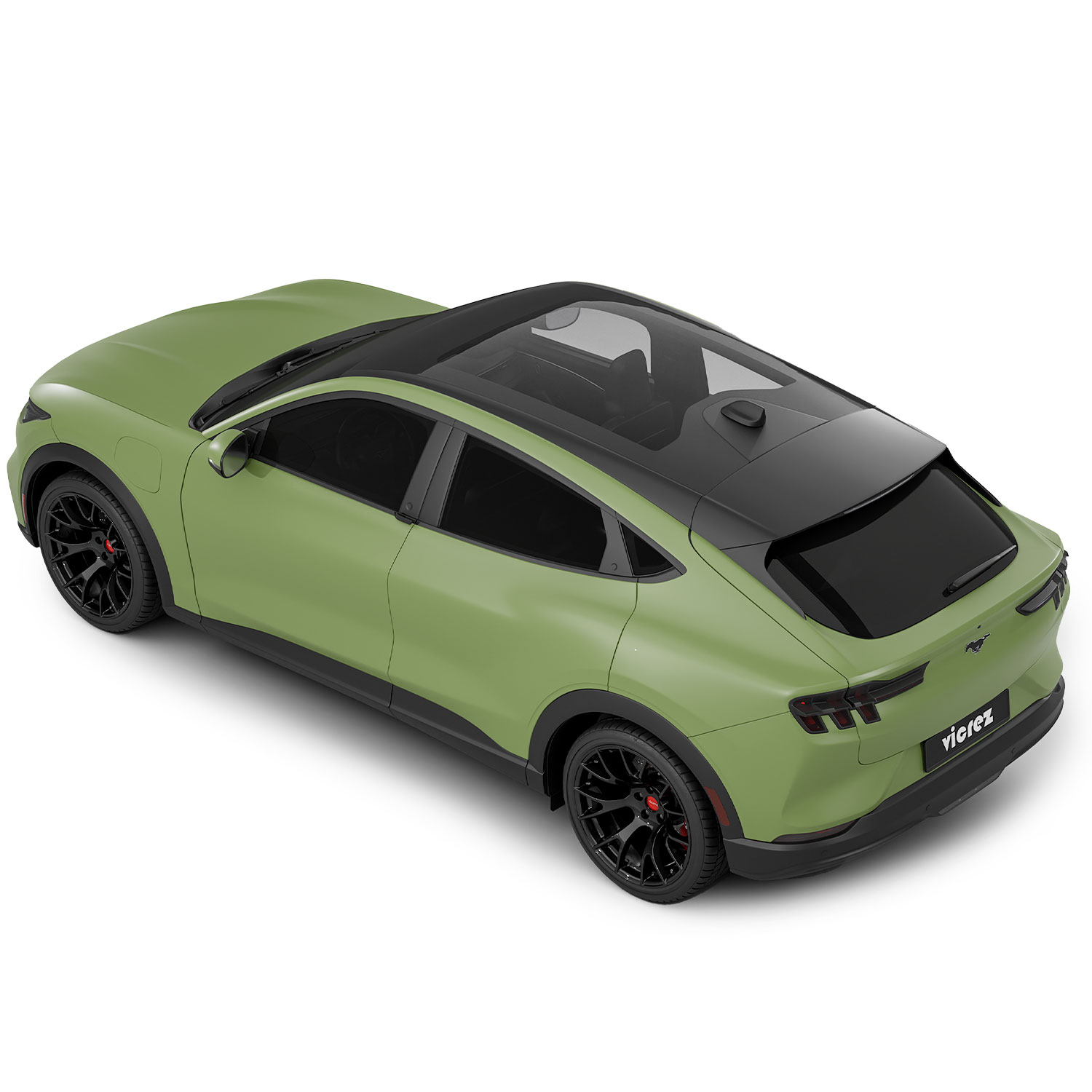 Vicrez Vinyl Car Wrap Film vzv10472 Satin Khaki Green 5ft x 60ft