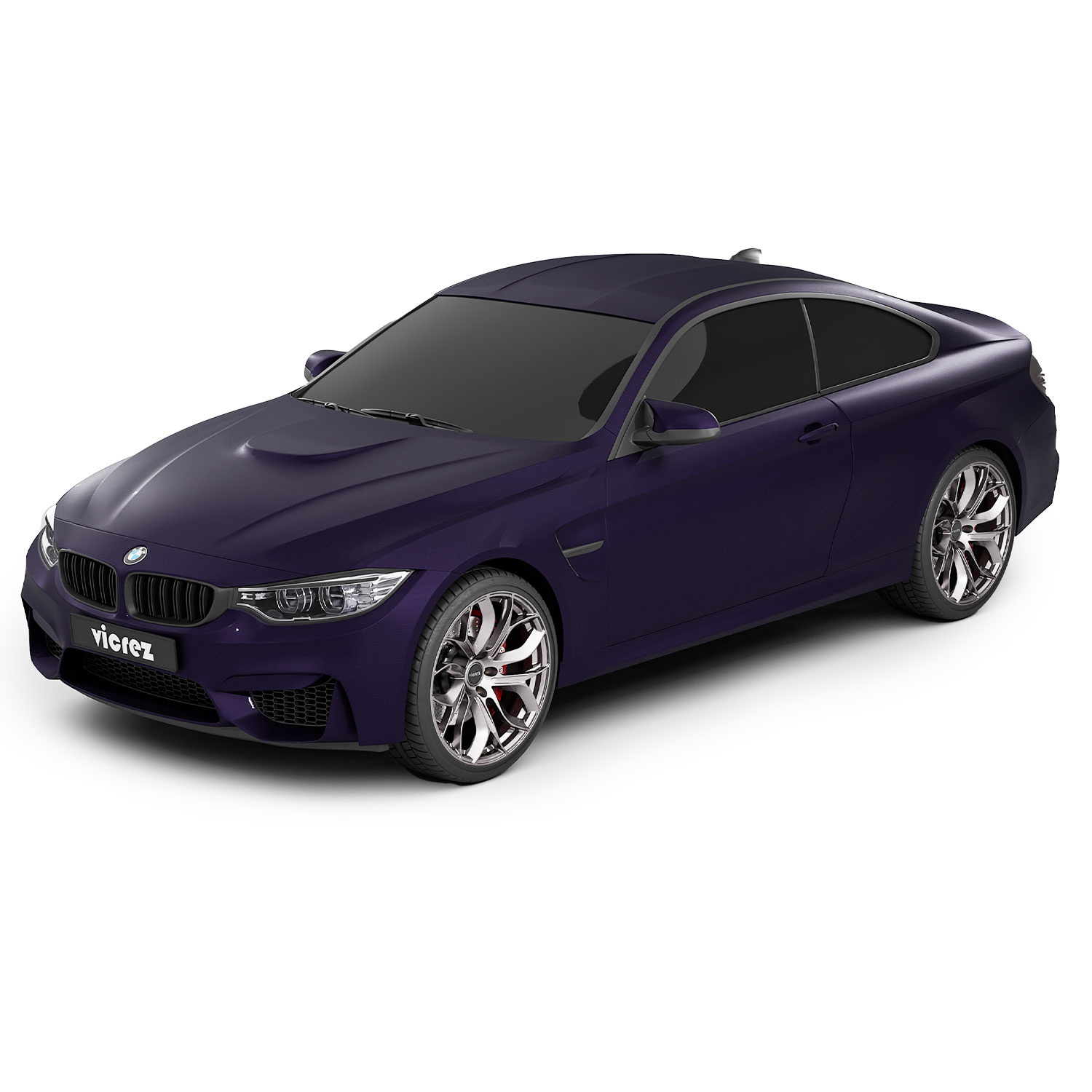 Vicrez Vinyl Car Wrap Film vzv10501 Satin Metallic Midnight Purple
