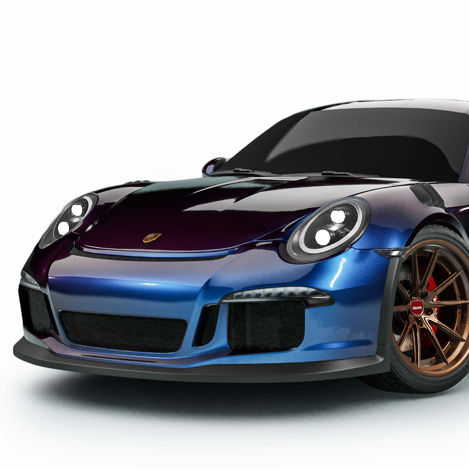 Vicrez Vinyl Car Wrap Film vzv10534 Gloss Chameleon Morph Blue Red