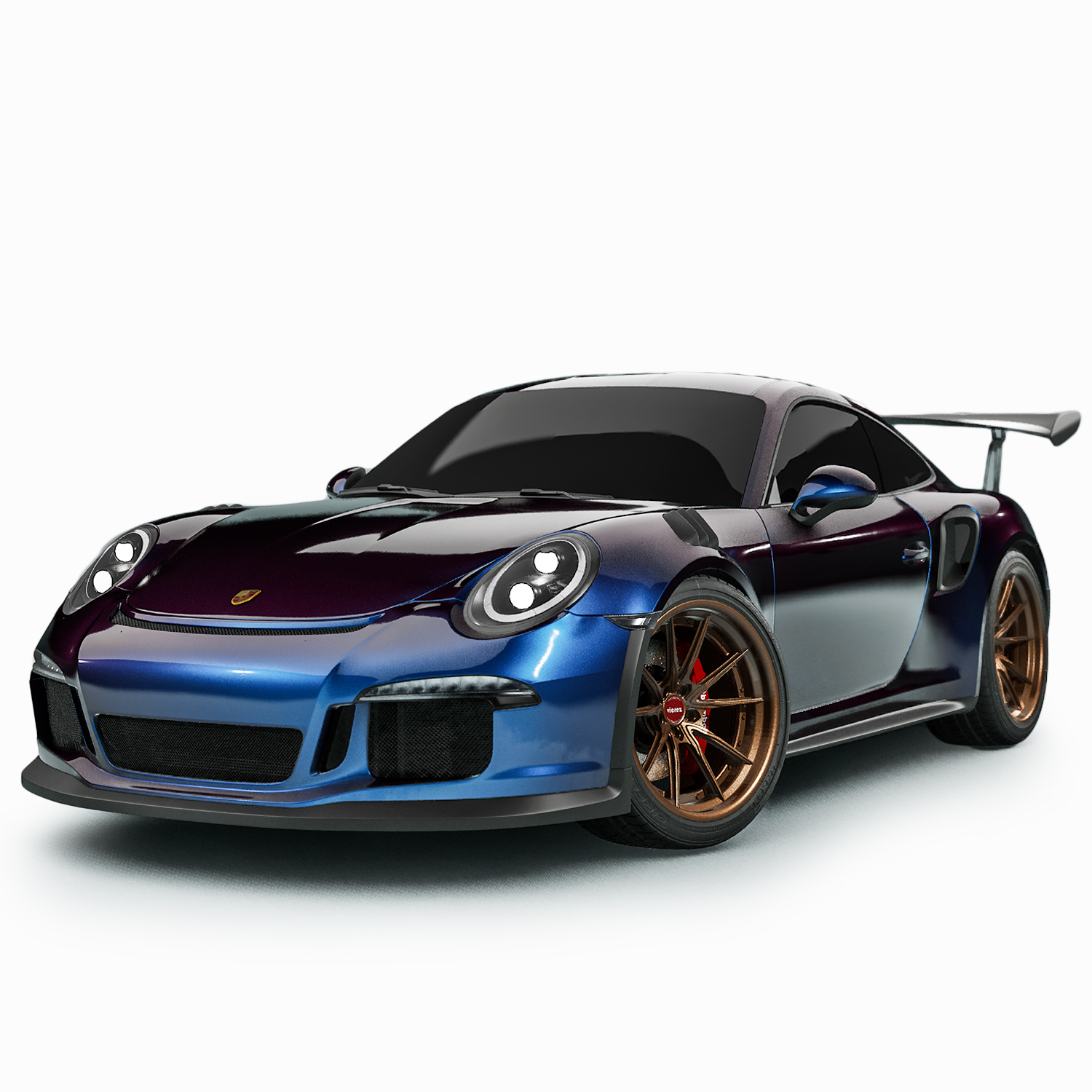 Vicrez Vinyl Car Wrap Film vzv10534 Gloss Chameleon Morph Blue Red