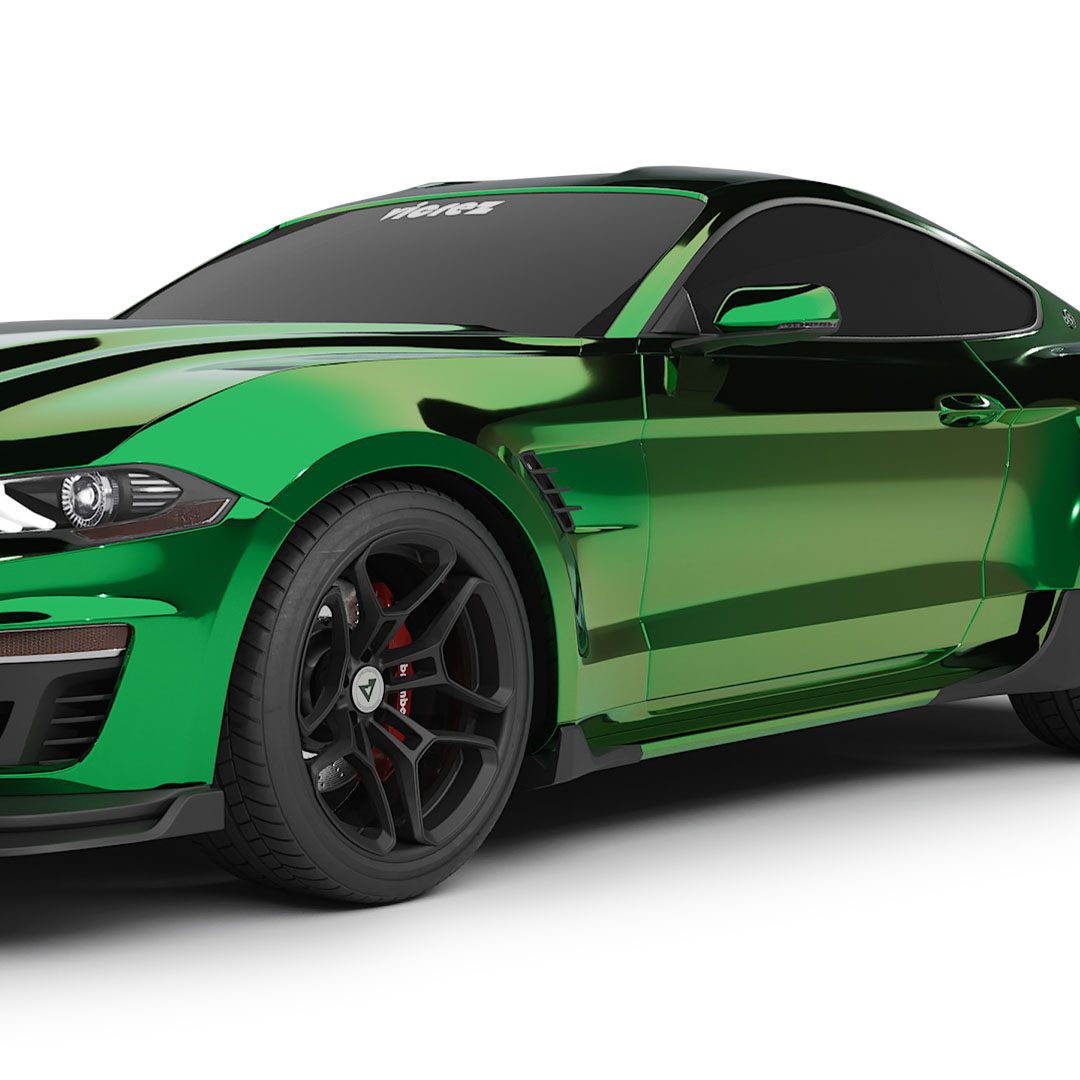 Vicrez Vinyl Car Wrap Film vzv10672 Chrome Glare Green 5ft x 60ft