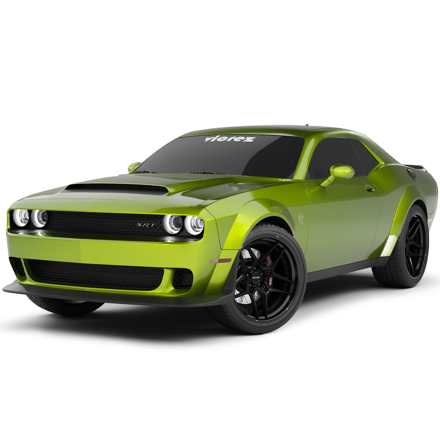 Vicrez Vinyl Car Wrap Film vzv10693 Metallic Gloss Lime Green 5ft
