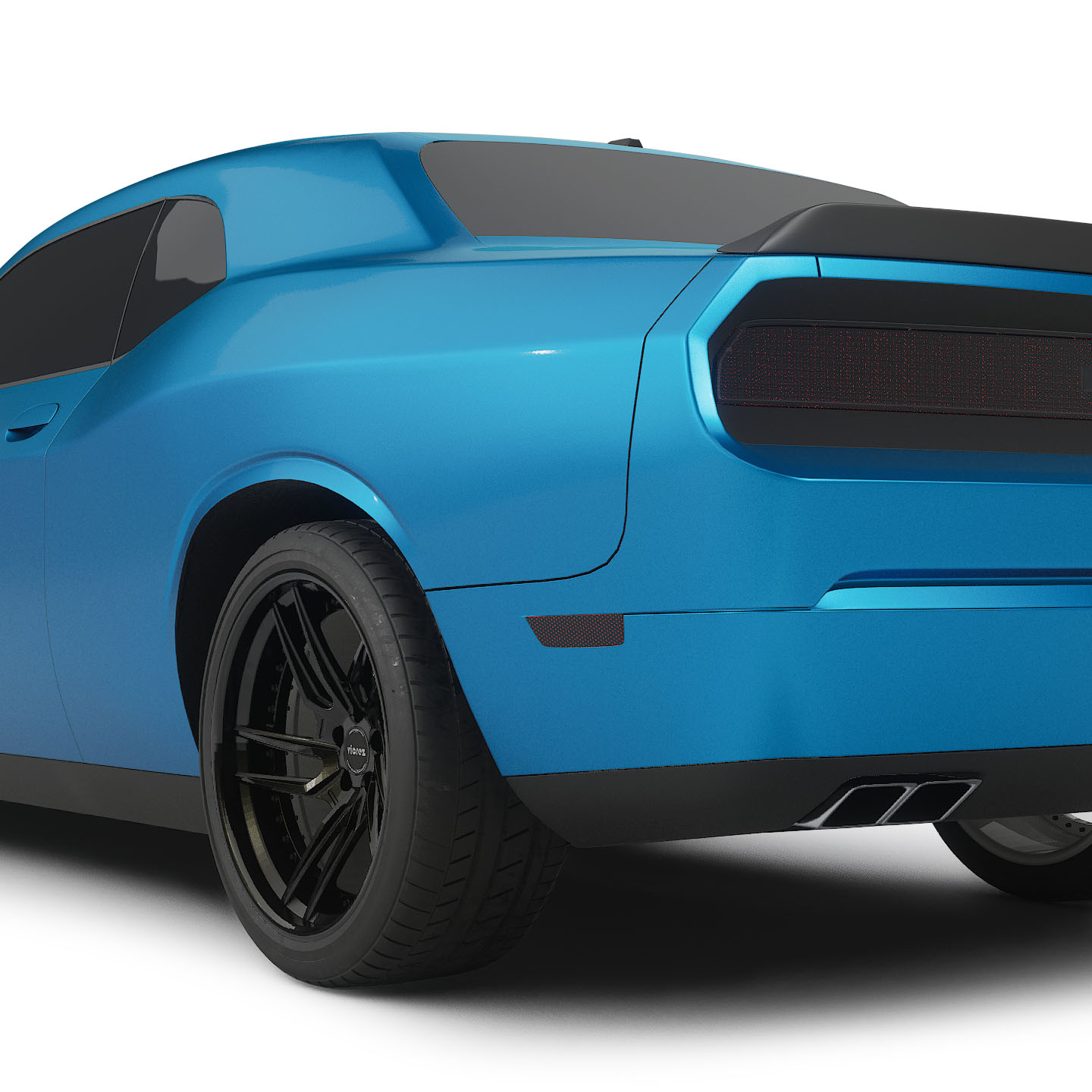 Vicrez Vinyl Car Wrap Film vzv10728 Satin Metallic Deep Sky Blue