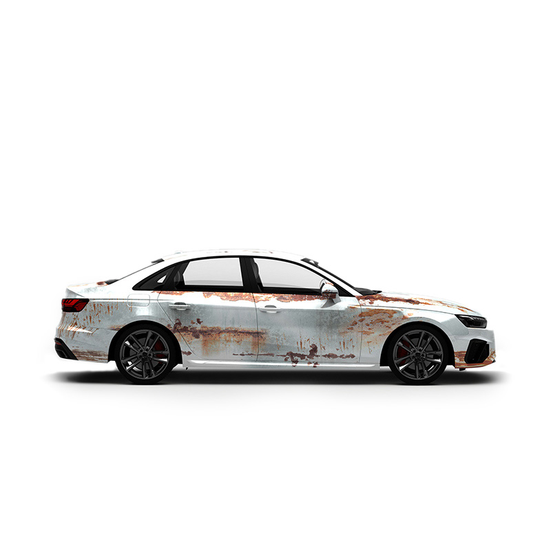 Vicrez Vinyl Car Wrap Film vzv10861 Distressed Rust Pattern