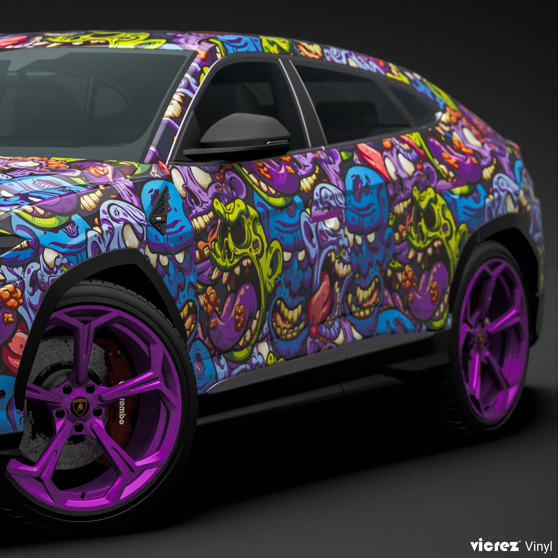Vicrez Vinyl Car Wrap Film vzv10901 Zombie Attack | Vicrez.com