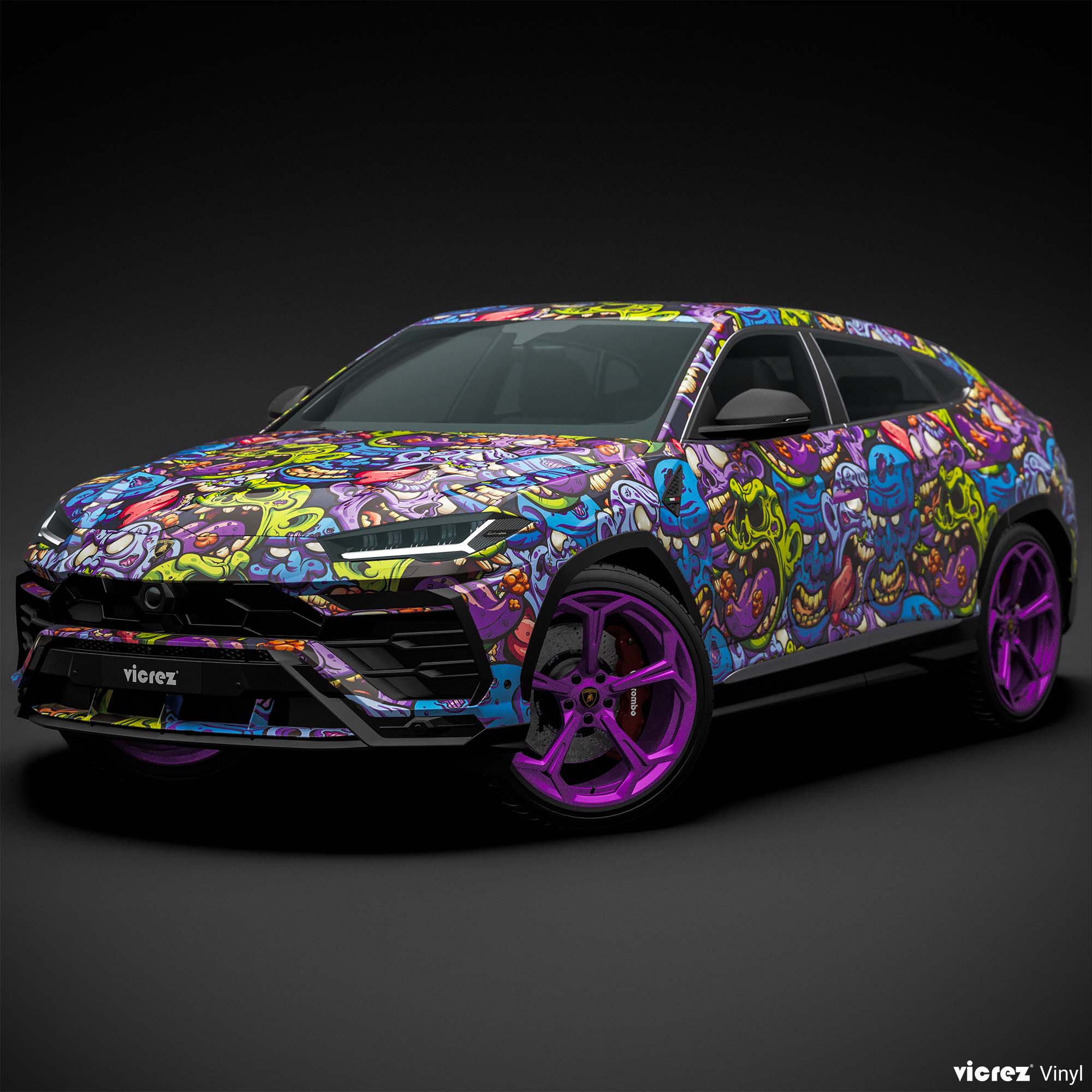 Vicrez Vinyl Car Wrap Film vzv10901 Zombie Attack | Vicrez.com