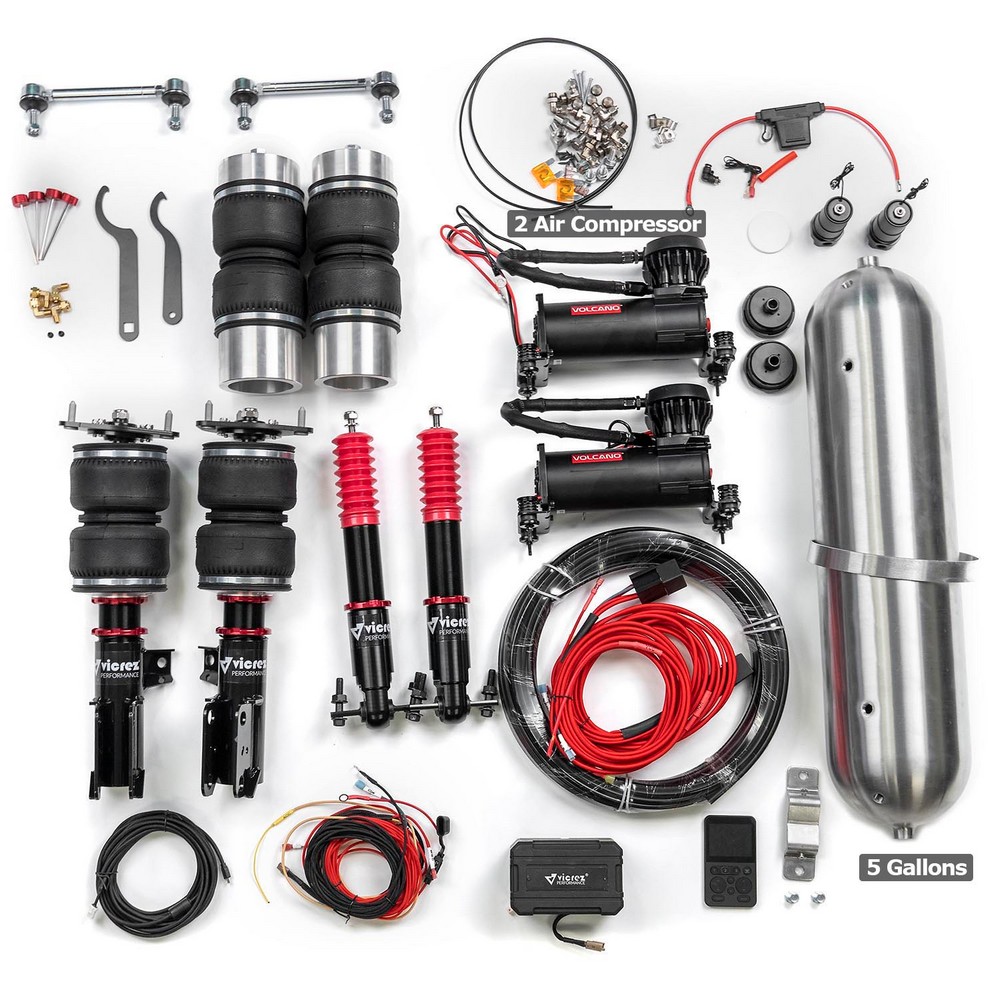 Vicrez Performance Complete Air Ride Suspension Kit w/ Management