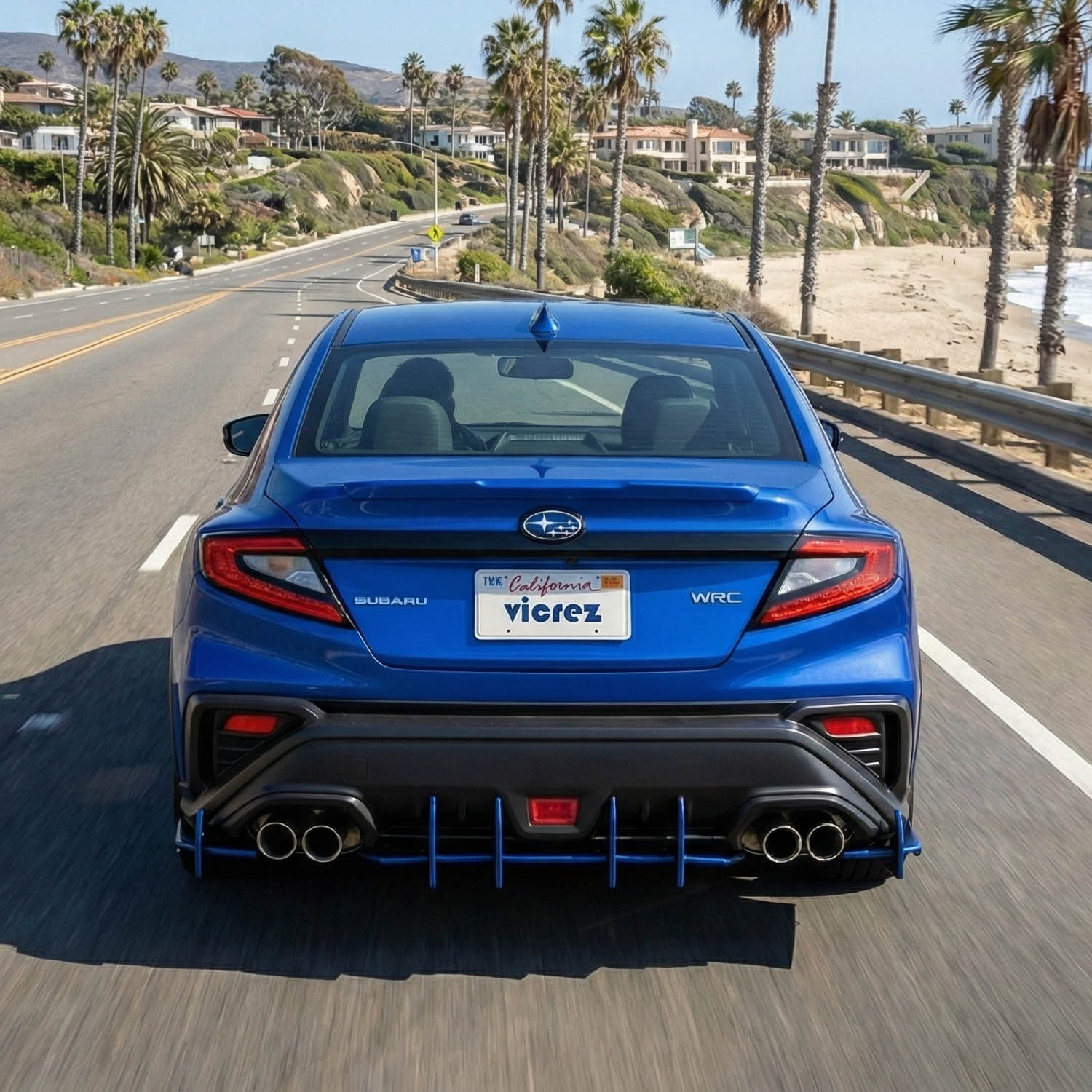 Vicrez LV2 Rear Diffuser vz101268 | Subaru WRX 2022-2026 | Vicrez.com