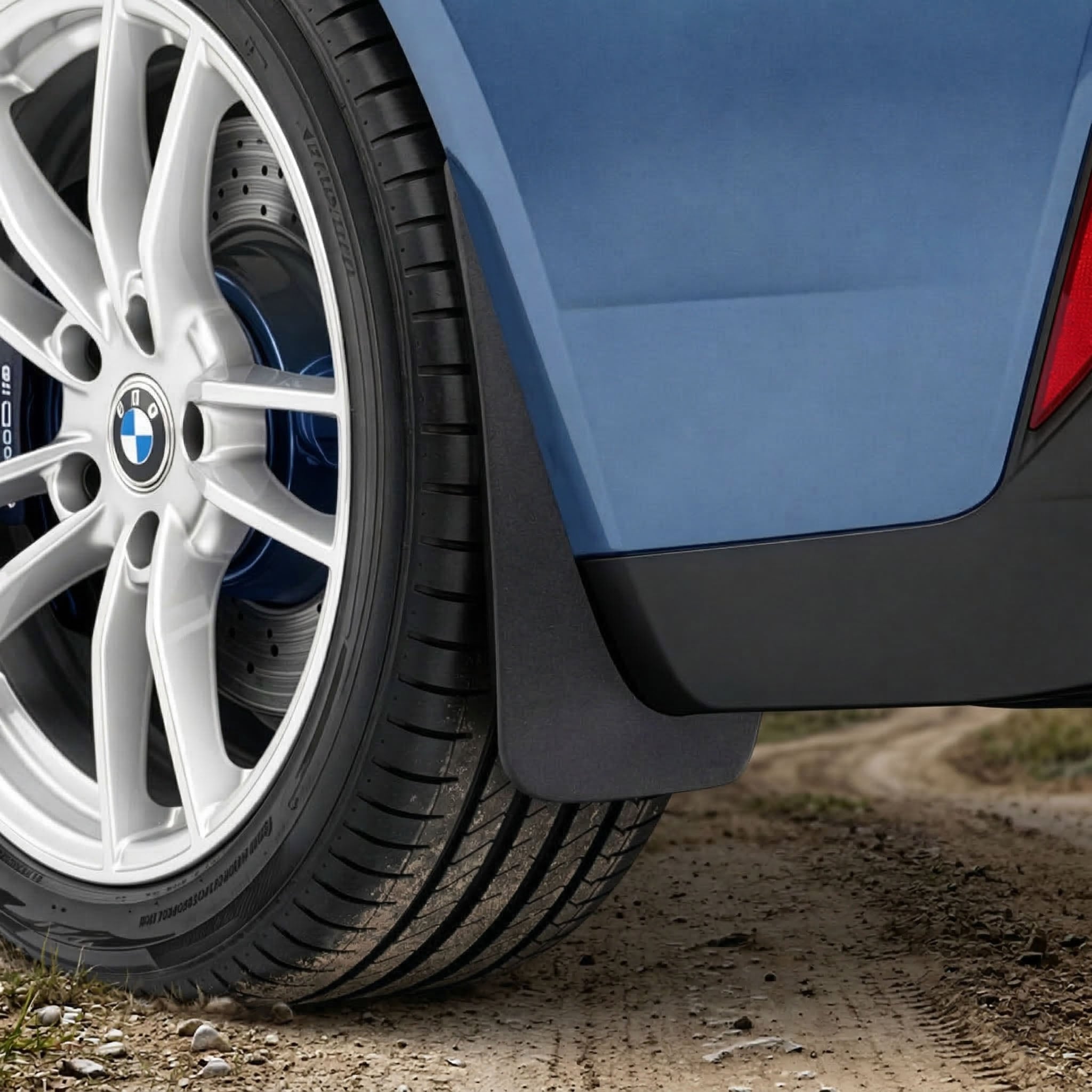 Vicrez Mud Flaps Rear vz103049 | BMW i4 2022-2026 | Vicrez.com