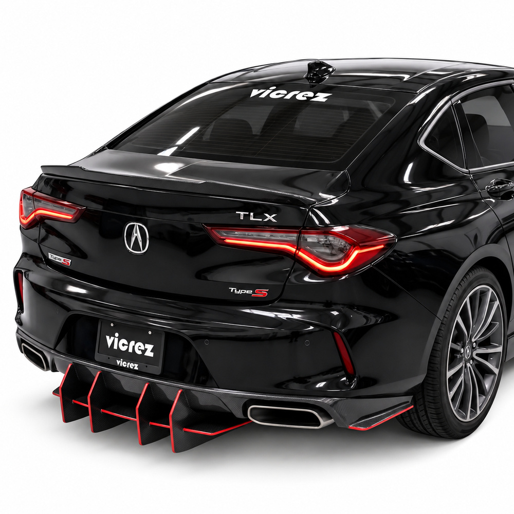 Vicrez Centa VR4 Rear Diffuser vz103700 | Acura TLX 2021-2025
