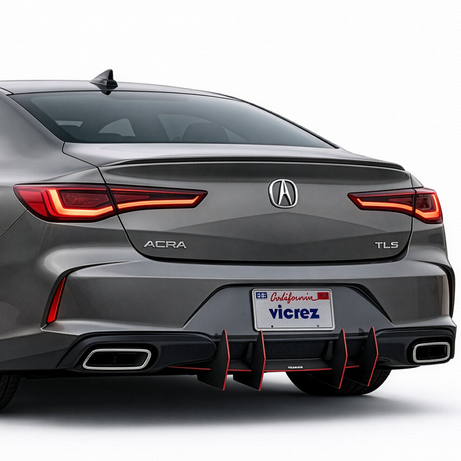 Vicrez Centa VR4 Rear Diffuser vz103700 | Acura TLX 2021-2025
