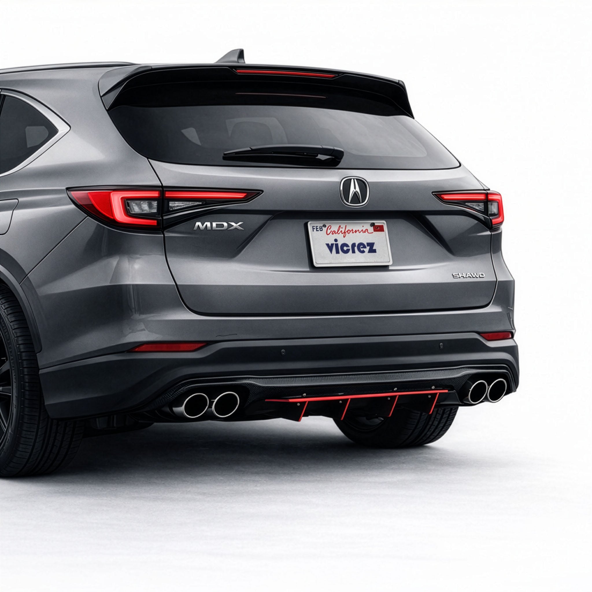 Vicrez Jesky VR4 Rear Diffuser vz103710 | Acura MDX 2022-2026