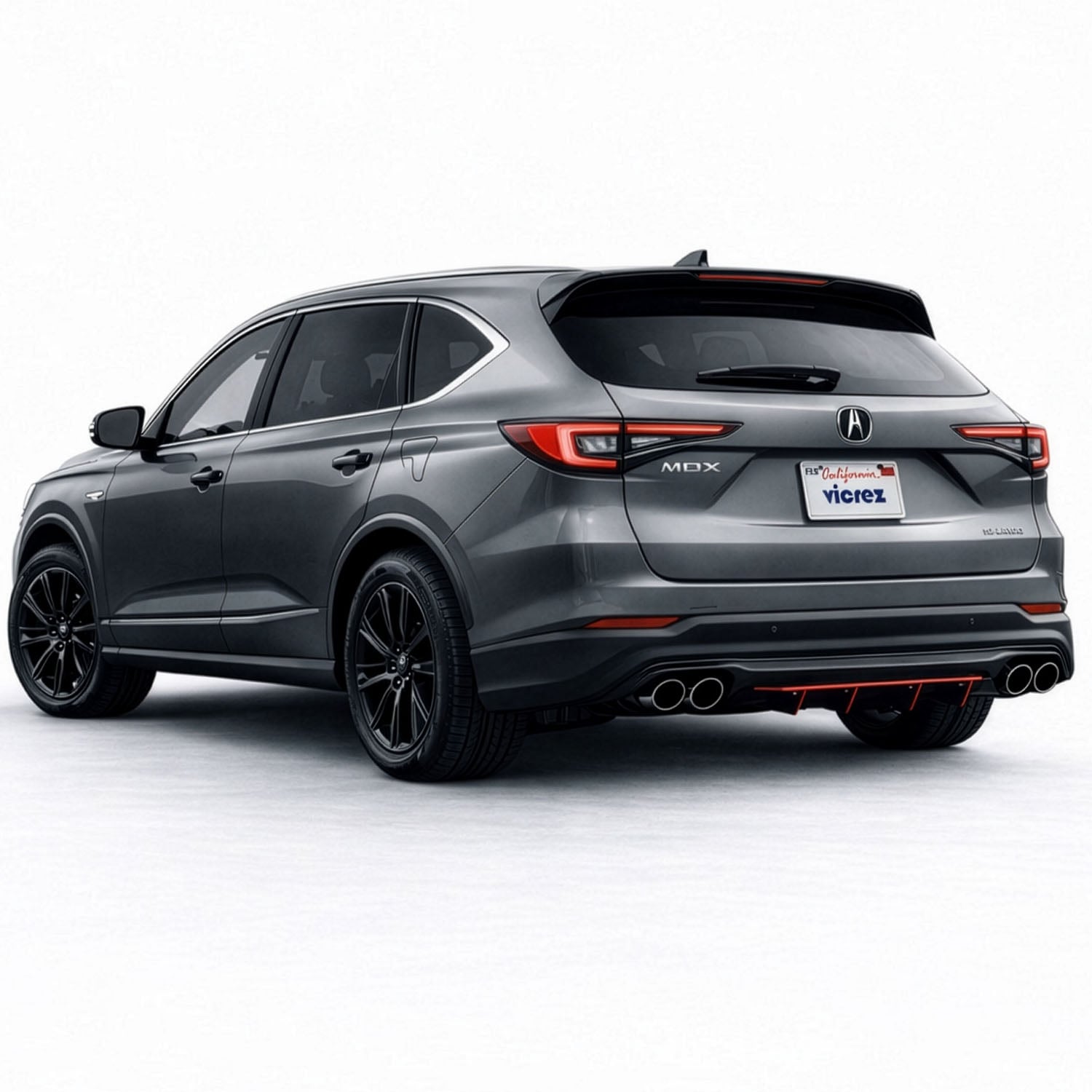 Vicrez Jesky VR4 Rear Diffuser vz103710 | Acura MDX 2022-2026