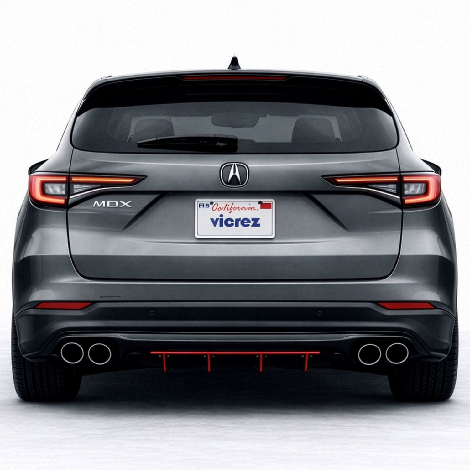 Vicrez Jesky VR4 Rear Diffuser vz103710 | Acura MDX 2022-2026