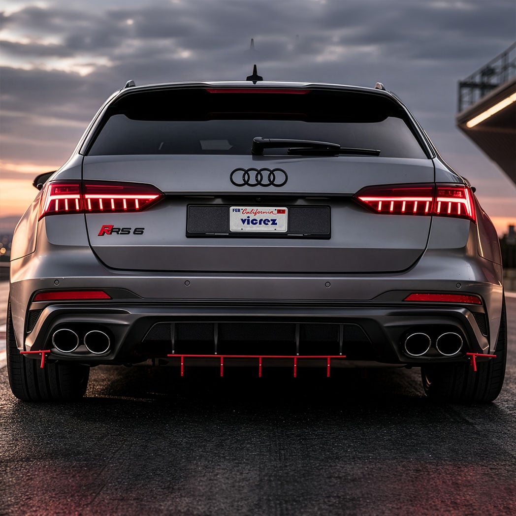 Vicrez Zonari VR5 Rear Diffuser vz103795 | Audi RS6 Avant 2021