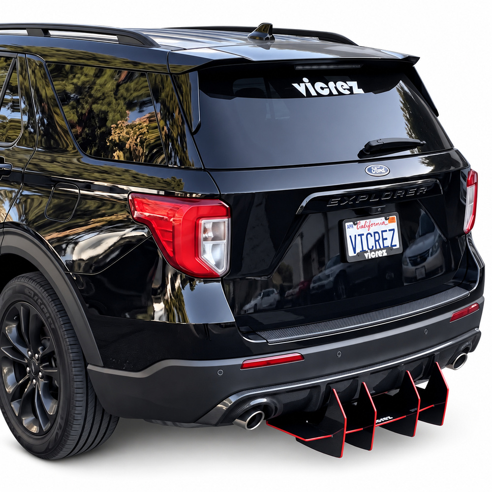 Vicrez Centa VR4 Rear Diffuser vz104019 | Ford Explorer 2017-2026