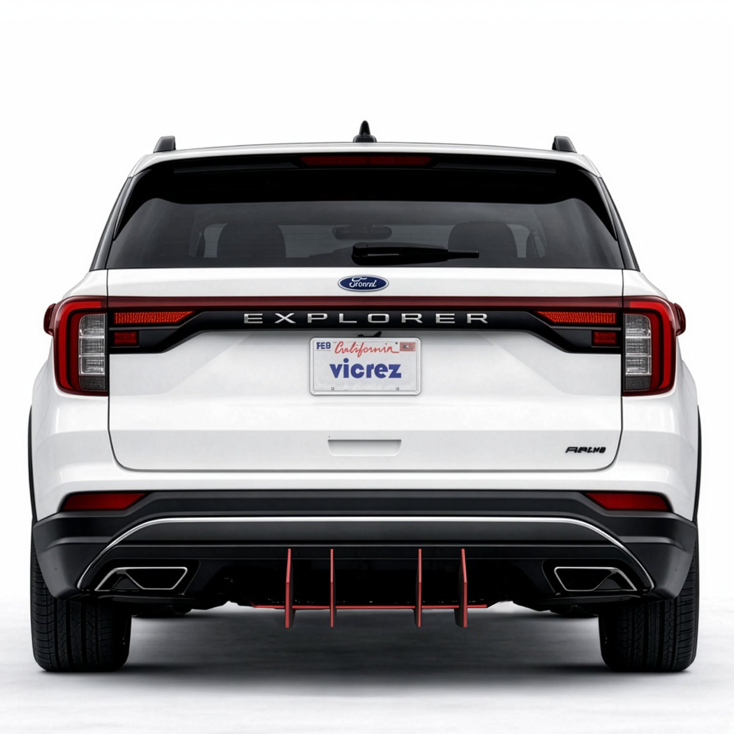 Vicrez Centa VR4 Rear Diffuser vz104019 | Ford Explorer 2017-2026