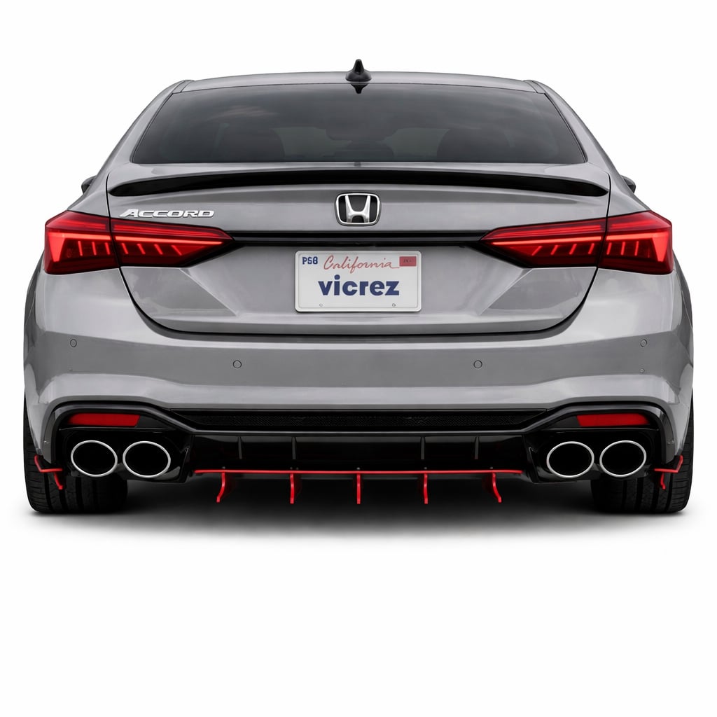 Vicrez Zonari VR5 Rear Diffuser vz104034 | Honda Accord 2017-2026