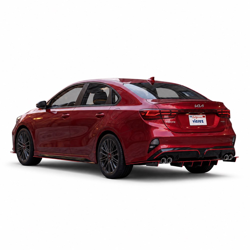 Vicrez Jesky VR5 Rear Diffuser vz104129 | Kia Forte 2019-2024