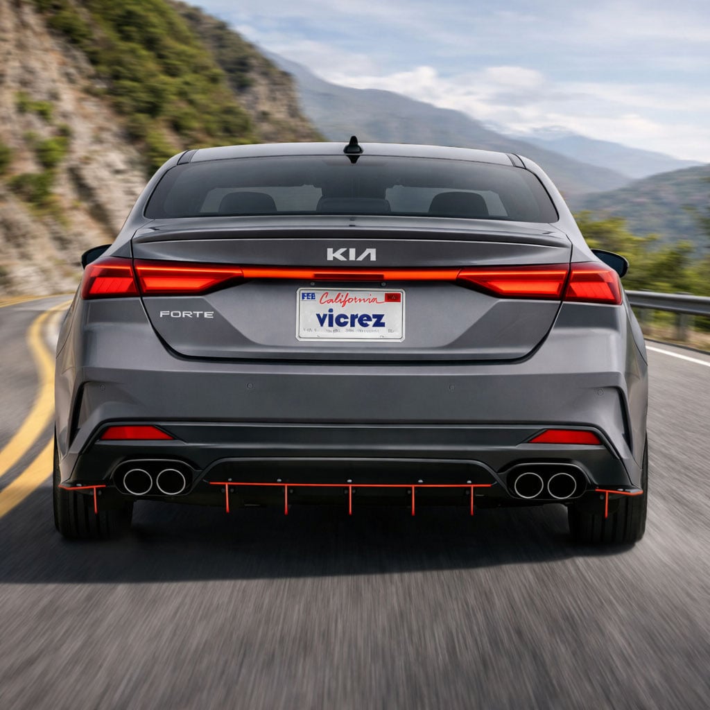 Vicrez Jesky VR5 Rear Diffuser vz104129 | Kia Forte 2019-2024