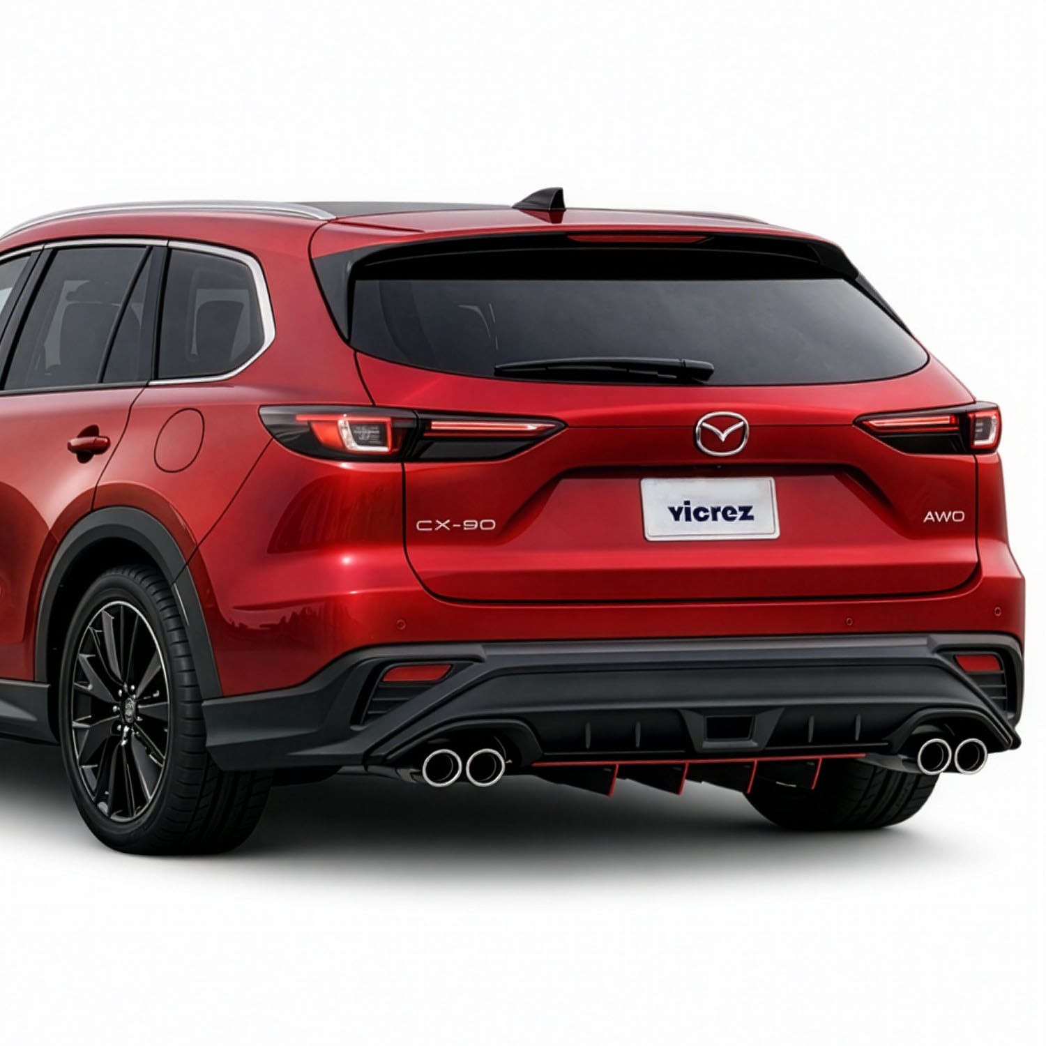 Vicrez Jesky VR4 Rear Diffuser vz104169 | Mazda CX-90 2024-2026