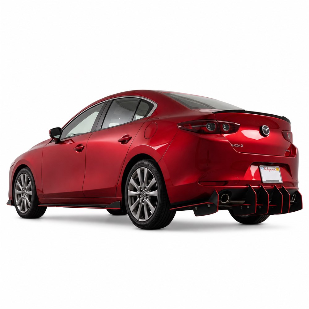 Vicrez Centa VR2 Rear Diffuser vz104171 | Mazda 3 2017-2026
