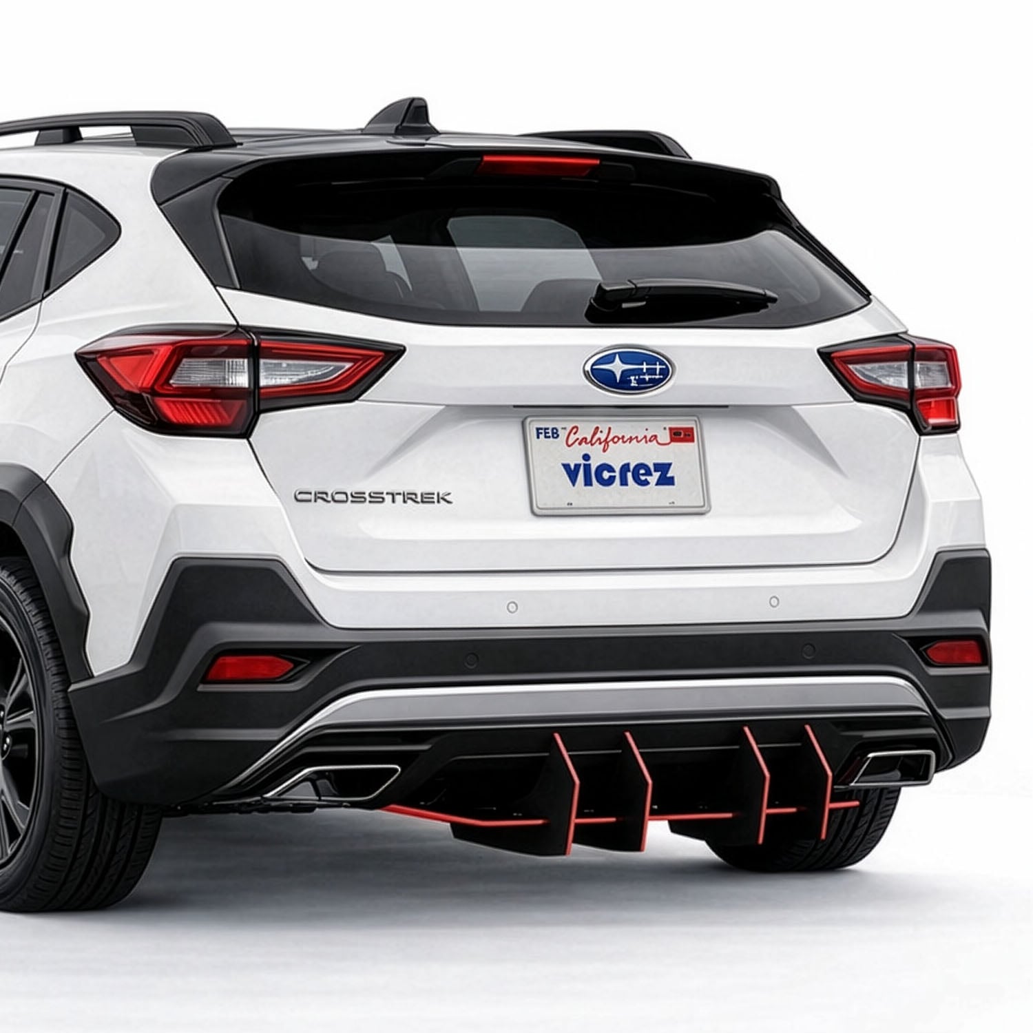 Vicrez Centa VR4 Rear Diffuser vz104247 | Subaru Crosstrek 2018