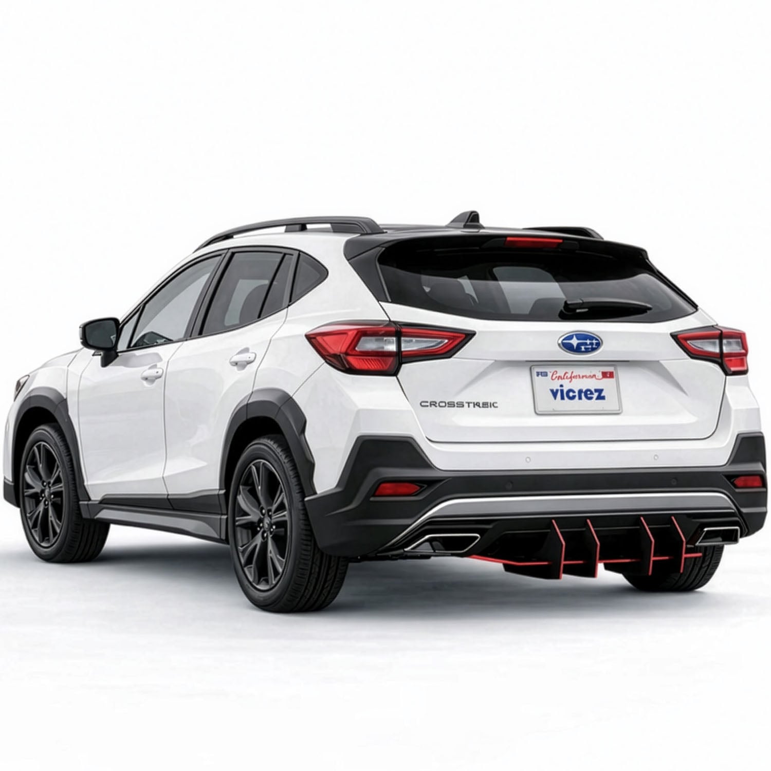 Vicrez Centa VR4 Rear Diffuser vz104247 | Subaru Crosstrek 2018