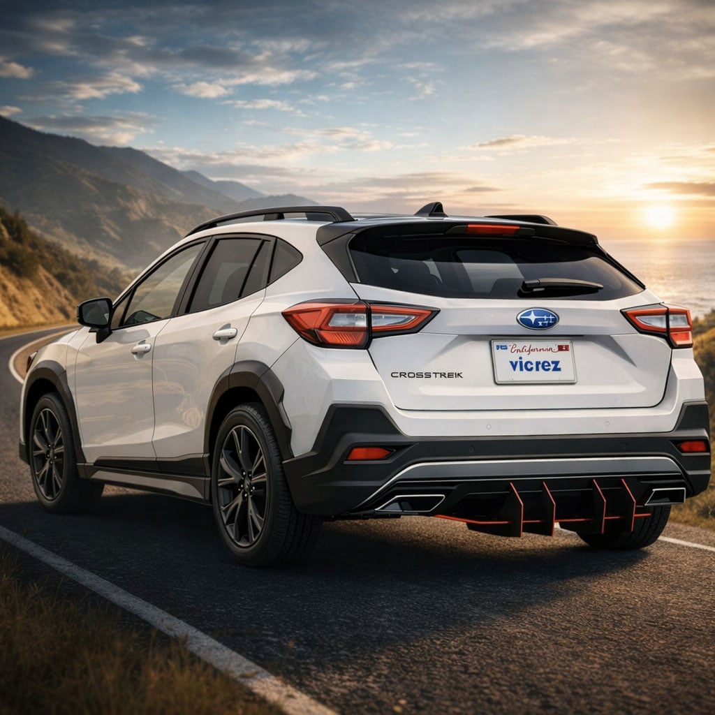 Vicrez Centa VR4 Rear Diffuser vz104247 | Subaru Crosstrek 2018