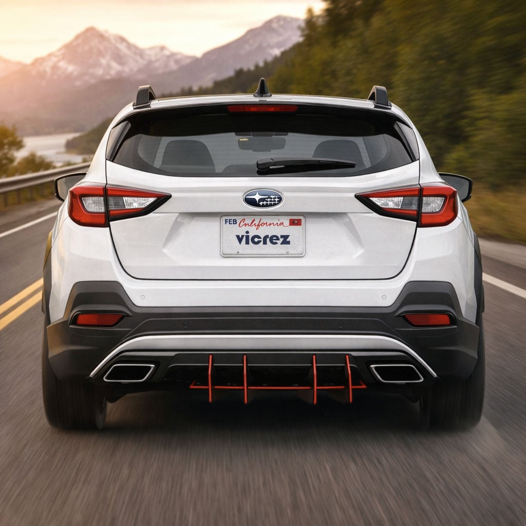 Vicrez Centa VR4 Rear Diffuser vz104247 | Subaru Crosstrek 2018