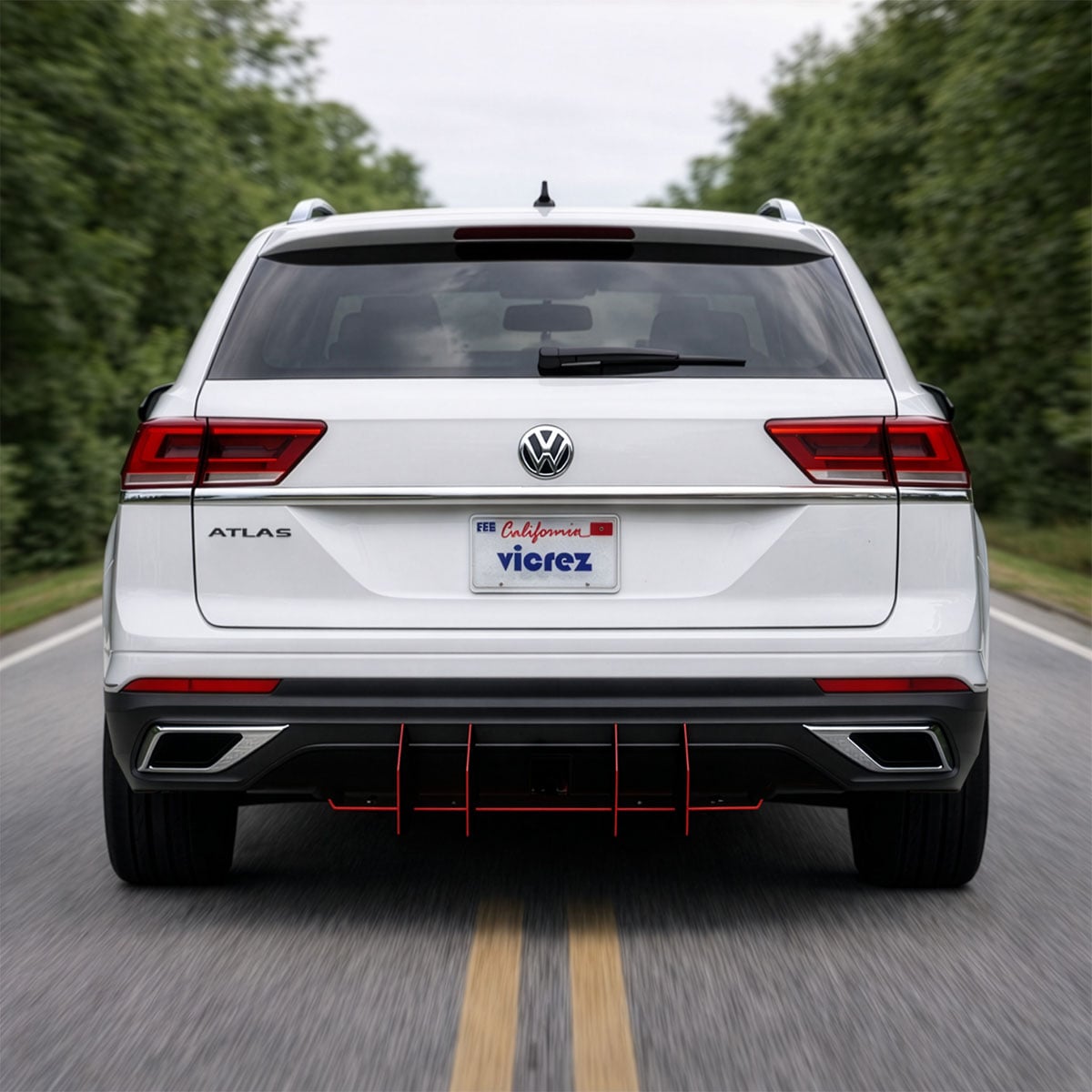 Vicrez Centa VR4 Rear Diffuser vz104303 | Volkswagen Atlas 2020