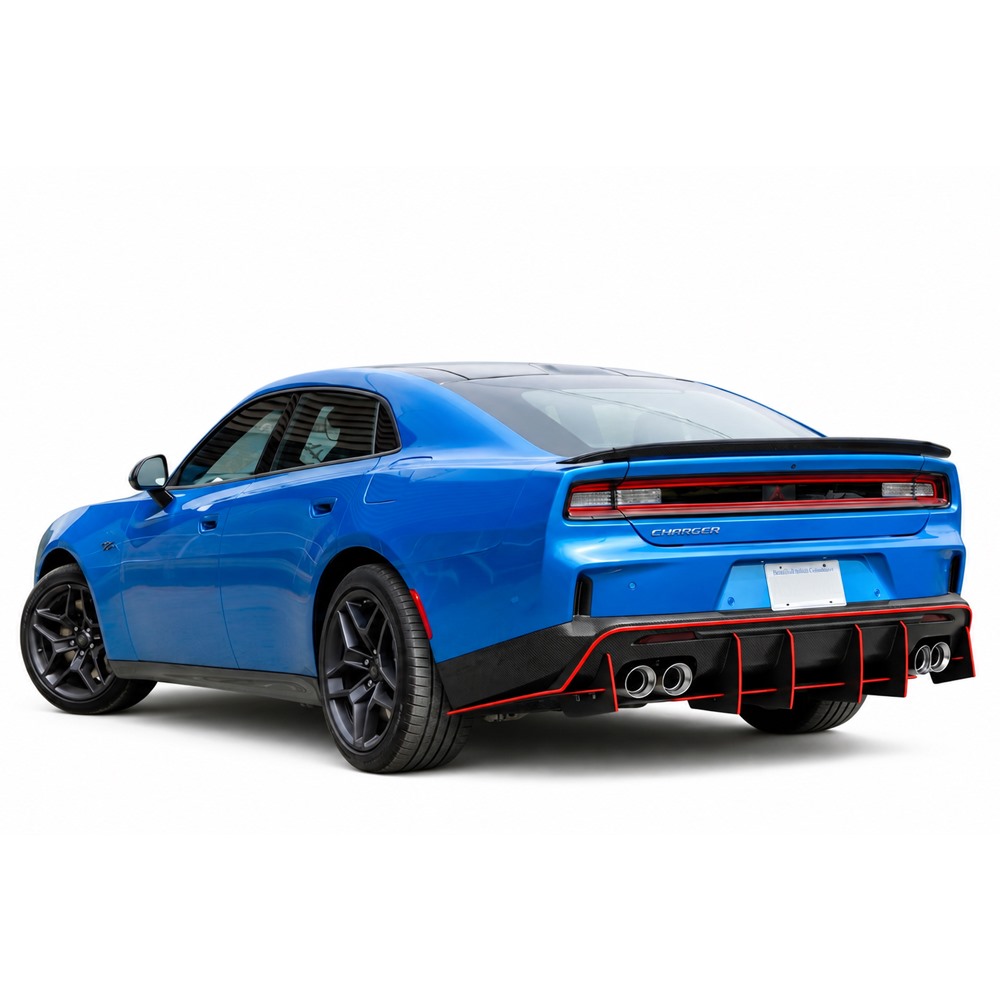 Vicrez Genali VR2 Rear Diffuser vz112476 | Dodge Charger 2026-2027
